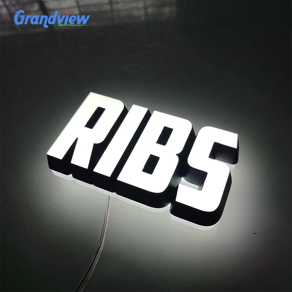 Outdoor/indoor 3D Letter LED Sign Smoke Shop Logo Acrylic Metal Channel Letter Advertising Sign
