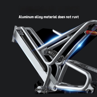 Moto électrique pour adultes WindChaser 48V, en alliage d'aluminium, 7 vitesses, batterie 15Ah/25Ah, porte-bagages arrière, freins à disque avant/arrière