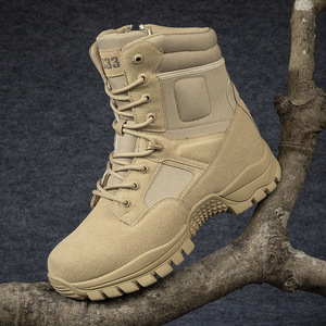 Bottes Tactiques Homme Style <span class=keywords><strong>D</strong></span>ésert pour <span class=keywords><strong>Randonnée</strong></span> en Plein Air et Alpinisme, Respirantes, Imperméables, en Caoutchouc Souple pour l'<span class=keywords><strong>Hiver</strong></span> - Product Image 1