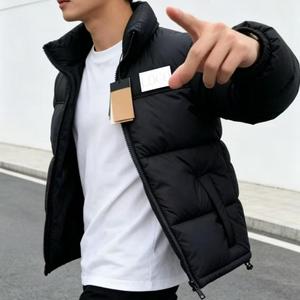 Veste d'hiver rembourrée brillante pour homme, coupe courte, zippée, de haute qualité, style OEM, pour l'extérieur, pour <span class=keywords><strong>North</strong></span> City - Product Image 1