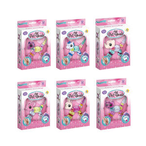 面白いキッズブレスレットセットDIY漫画ビーズバングルおもちゃマジックペットビーズブレスレット子供のためのクリスマスギフト - Product Image 3