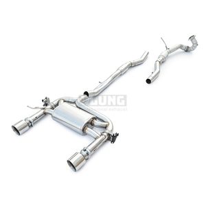 Système d'échappement Cat-Back en acier inoxydable pour <span class=keywords><strong>Audi</strong></span> <span class=keywords><strong>TT</strong></span> <span class=keywords><strong>MK1</strong></span> 1.8T 1998-2006 – Échappement haute performance avec tuyau de descente - Product Image 6