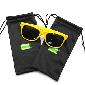 Kunden spezifische Sonnenbrille Brillen tasche Beutel Weiche Mikro faser Single Draw string <span class=keywords><strong>Pouch</strong></span> - Product Image 2
