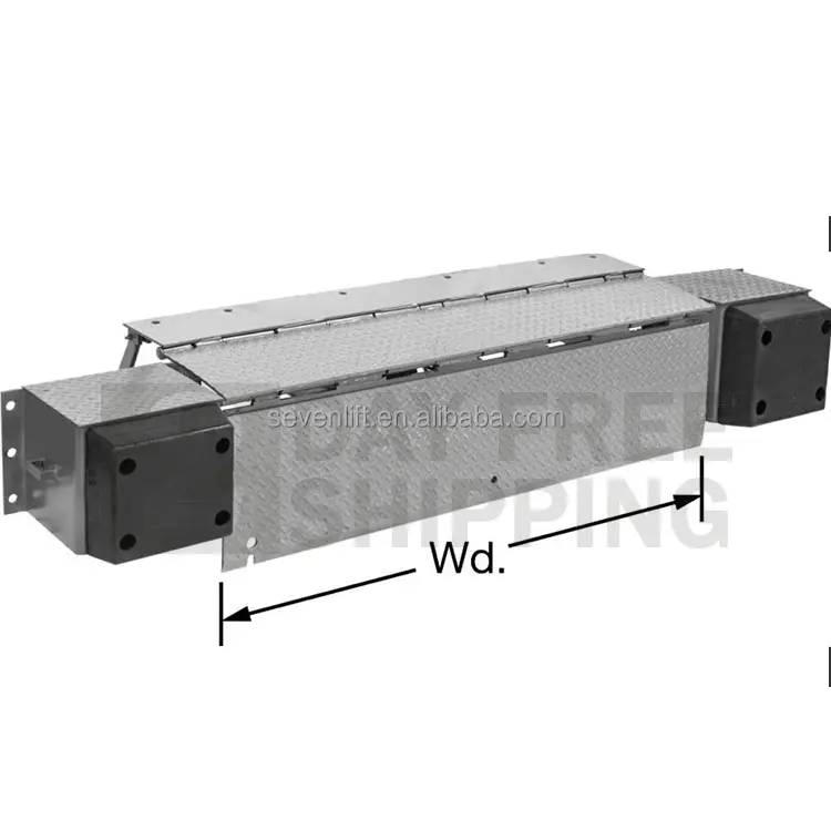 Preço de fábrica nivelador doca hidráulica 2ton Carregando Fácil Operação Manual Borda Hidráulica Doca Leveler Com Bumpers Livres