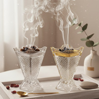 Diffuseur d'arômes en verre cristal et fer forgé, à quatre coins, pour décoration transfrontalière, accessoires photo romantiques pour mariages et anniversaires