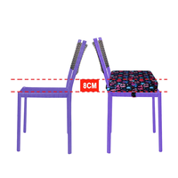 Rehausseurs de table pour tout-petits de 3,15 po, coussins de chaise de salle à manger en PU, rehausseur antidérapant et amovible pour augmenter la hauteur de table