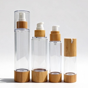 Confezione Cosmetica Biodegradabile in Bambù Tubo Airless di Lusso per Olio Corpo Flacone <span class=keywords><strong>Spray</strong></span> Nebulizzatore - Product Image 1