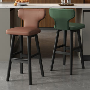 Tabourets <span class=keywords><strong>de</strong></span> <span class=keywords><strong>bar</strong></span> Antique rétro Village comptoir rustique nordique moderne grand meubles <span class=keywords><strong>de</strong></span> maison haute cuisine en cuir <span class=keywords><strong>chaise</strong></span> en bois tabourets <span class=keywords><strong>Bar</strong></span> - Product Image 6