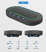 Haut-parleur de conférence USB à 8 unités en cascade, portée de 3-5m, suppression d'écho, vente en gros pour réunions de conseil d'administration
