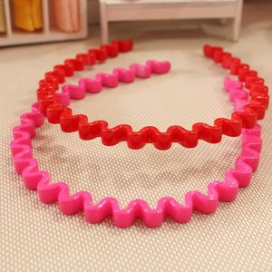 Bandeau en plastique ondulé pour filles et enfants, bandeau coloré pour usage quotidien, accessoires pour cheveux, couleurs mélangées, origine Jinhua - Product Image 2