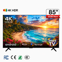 Televisor Inteligente Android 4K de 85 Pulgadas, Pantalla LED de Gran Tamaño, para Montaje en Pared, Ideal para Hoteles, Salas de Reuniones, Oficinas y Uso Comercial