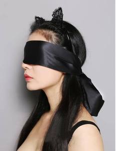 Yumuşak ipek saten kör göz maskesi Bdsm esaret fetiş erotik yama esaret körü körüne düğün seks ürün için - Product Image 4