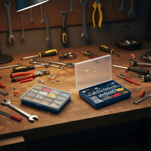 Boîte à outils de base TTAKE, conteneurs à outils, organisateur à 20 compartiments, étui de rangement pour vis, clous, boulons, attaches - Product Image 3