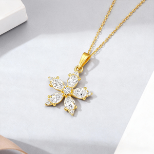 925 תליון כסף סטרלינג vvvs moissanite תכשיטים תליון נשים שרשרת moissanite תכשיטים תליון זהב מצופה שלג מצופה זהב - Product Image 4