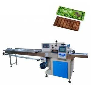 Ce Goedgekeurd Automatische Flow Wrapper Voor Chocolade Bar Wikkelen Machine