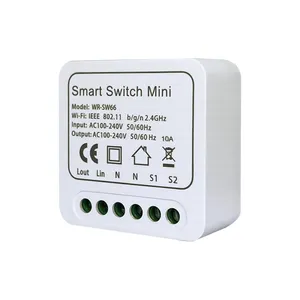 Tuya WiFi Mini Smart Switch Modul 10A wifi беспроводной смарт-переключатель релейный модуль