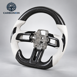 Volante de Fibra de Carbono Forjado, Mejora del Volante del Automóvil, con Calefacción, para Ford Ranger F-150 Raptor F150 2015 2016 2017 2018 2019 2020 - Product Image 3