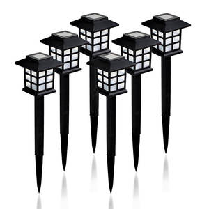 Lámpara Solar LED para Jardín, Resistente al Agua, con Estaca para Tierra, Iluminación Exterior para Camino, Césped, Patio, con 12 Luces - Product Image 1