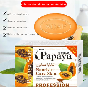 Private Label prezzo all'ingrosso sbiancante biologico pulizia profonda Papaya sapone idratante - Product Image 5