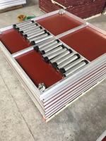 Scène modulaire portable en aluminium avec pieds insérés, plateforme antidérapante robuste pour mariages, concerts, événements, installation rapide