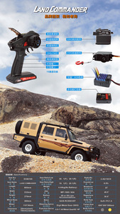 Voiture RC <span class=keywords><strong>HOSHI</strong></span> 1/10 RGT EX86160 2.4G 10CH LC79 Commander, véhicule tout-terrain électrique télécommandé de simulation - Product Image 6