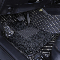 Alfombrilla de Coche de Lujo 5D 7D de Cuero PVC con Diamantes, Alfombrilla para BMW/HONDA/Kia/Tesla