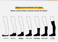 Chaussettes personnalisables en bambou tricoté, respirantes, écologiques, anti-bactériennes, confortables, avec logo, pour enfants, jeunes, hommes et femmes