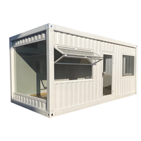 Conteneur Pliant de 20 Pi ou 40 Pi pour Café, Restaurant, Bar, Boutique avec Cuisine à Vendre, Maison Modulaire Préfabriquée pour Aliments