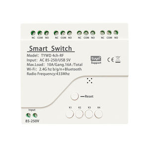 Interruptor de Control Remoto Inteligente Tuya de 4 Vías WiFi/10A, Módulo de Relé para Control de Acceso a Puertas Enrollables, Compatible con Tmall - Product Image 6