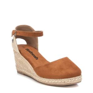 Espadrillas con Zeppa da Donna Refresh in Pelle Marrone Tacco 39 - Product Image 2