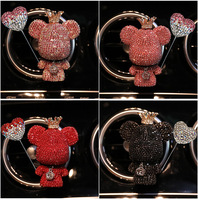 Luxe Bling ours voiture évent désodorisant ornements créatif cristal diamant décoration sortie d'air pour accessoires de voiture