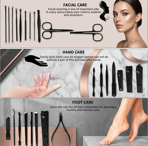 <b>Manicure</b> Set Professional Nail Clipper <b>Kit</b>-26 Pieces,Stainless Steel <b>Manicure</b> <b>Kit</b>, Nail Care Tools with Luxurious Travel Case - Product Image 4
