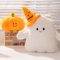 Personnalisé 20CM Halloween Citrouille Diable En Peluche Oreiller Coussin pour Enfants Polyester Nouveauté Jouet avec PP Coton Remplissage