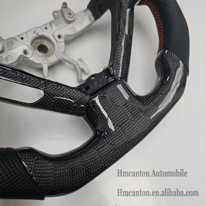 Volant de direction pratique en cuir perforé en carbone nid d'abeille, en promotion, pour Infiniti G27 G37 - Product Image 2