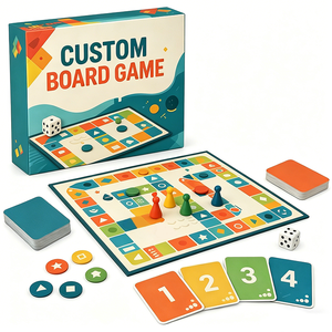 Usine d'impression de jeux de société personnalisés tout-en-un, fabricant OEM de jeux de cartes en gros, jeu de table avec boîte d'accessoires - Product Image 1
