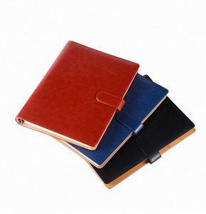 Office Notepad Gift Red Undated Hardcover Journal Customized Brand Logo PU Leather Notebook - Product Image 2