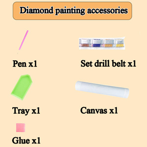 Kit per Pittura Diamante 5D per Adulti, Kit <span class=keywords><strong>Arte</strong></span> Diamante, Dipingi con i Numeri, Pittura Fai-da-Te con Diamanti, <span class=keywords><strong>Arte</strong></span> per Decorazione Murale Domestica, Regalo - Product Image 3