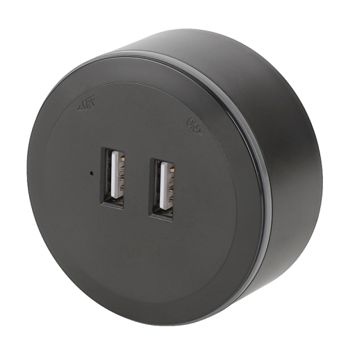 Electrical Double Usb Charging Wall Electrical Outlet Adaptor Power Movable Socket Track for Rail Socket