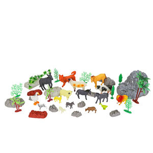 Giocattolo di Animali in Plastica con Albero, Recinzione e Erba, Gioco da Fattoria - Product Image 5