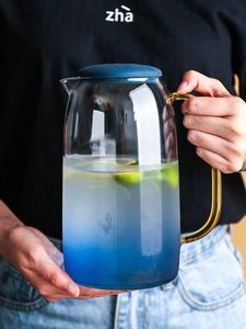 <span class=keywords><strong>Caraffa</strong></span> in Vetro con Coperchio in Silicone, Brocca per <span class=keywords><strong>Acqua</strong></span> Fredda in Vetro con Coperchio - Product Image 6