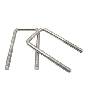 Perno de Techo Tipo J de Alta Calidad, 2"*1, Acero Galvanizado, Perno de Gancho Tipo L con Tuerca y Arandelas de Goma para Construcciones - Product Image 1