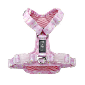 Rompi anjing hewan peliharaan kecil, ukuran sedang dengan kerah tali traksi nilon tahan ledakan dada berjalan tali <span class=keywords><strong>Harness</strong></span> anjing - Product Image 5