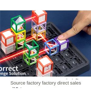 Nouveau <span class=keywords><strong>jeu</strong></span> <span class=keywords><strong>de</strong></span> société éducatif scientifique et mathématique pour enfants <span class=keywords><strong>de</strong></span> 7 à 14 ans, labyrinthe laser musical empilable, interaction parent-enfant, assemblage DIY, puzzle - Product Image 4