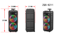 Altavoces de Fiesta DJ OEM Inalámbricos Portátiles Recargables con Bajos Potentes Caja de Sonido Grande