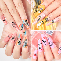 Plaques de stamping pour ongles en acier inoxydable, motifs floraux et lignes rayées, outils de pochoirs d'impression pour nail art