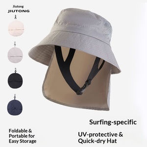 Chapeau de pêcheur pour femme, en nylon, imperméable, anti-UV, séchage rapide, pliable, pour la plage et les activités de plein air - Product Image 1