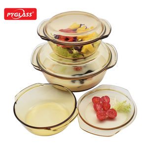 0.7L-2.0L Haute Borosilicate Verre Clair Cocotte-Cocotte Avec Couvercle En Verre - Product Image 4