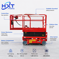 Mini-élévateur à ciseaux de 6 m, spécifications personnalisables, plateforme de travail aérien électrique à mât vertical hydraulique