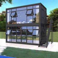 Casas Prefabricadas de Fácil Instalación, Casas Contenedor Prefabricadas Modernas de 2 Pisos, Casas Modulares Portátiles, Casa Móvil Prefabricada