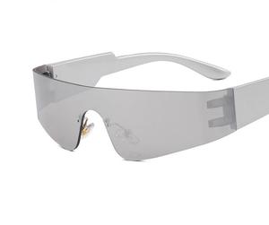 Y2K Cyberpunk Oversized One Piece Lens Sunglasses for Street Style American Fashion <b>Wrap</b> Around Windproof Sunglasses - Product Image 6